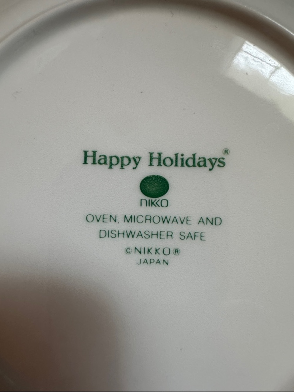 4  Nikko Happy Holidays Salad Plate 480344 - Picture 3 of 3